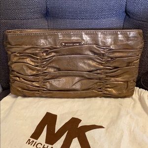 Gorgeous rust gold MY envelope clutch like new
